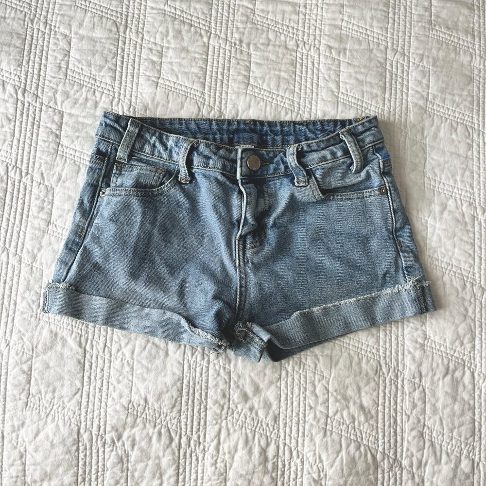 Shein denim blue jean shorts